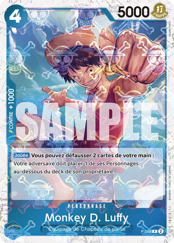 Carte One Piece Monkey D. Luffy P-055 V2 - The Best