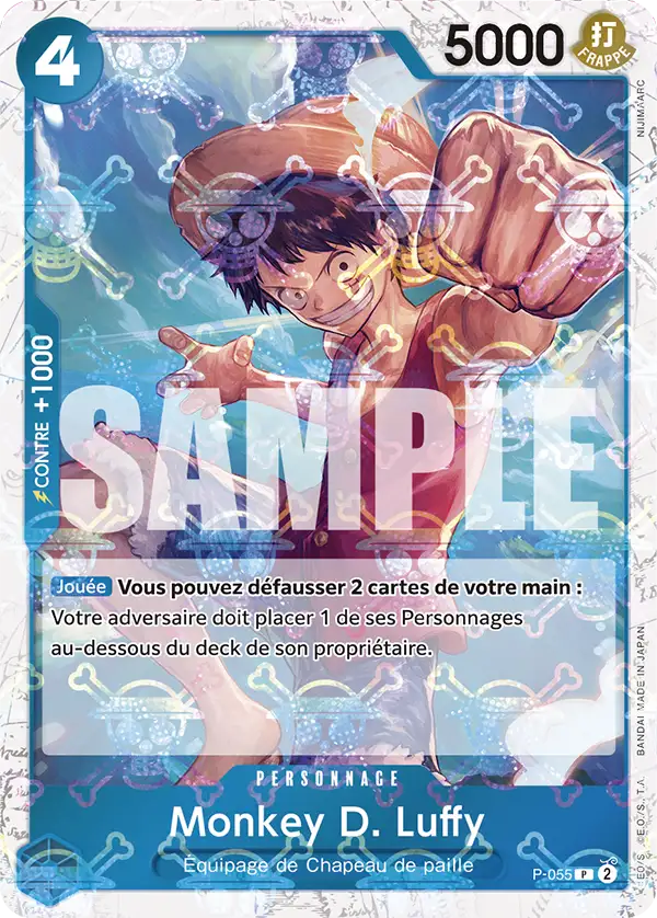 Carte One Piece P-055 Monkey D. Luffy V2 | LorenZone