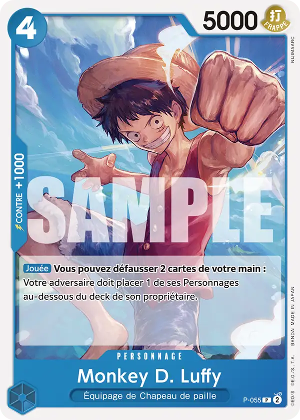 Carte One Piece P-055 Monkey D. Luffy V1 | LorenZone