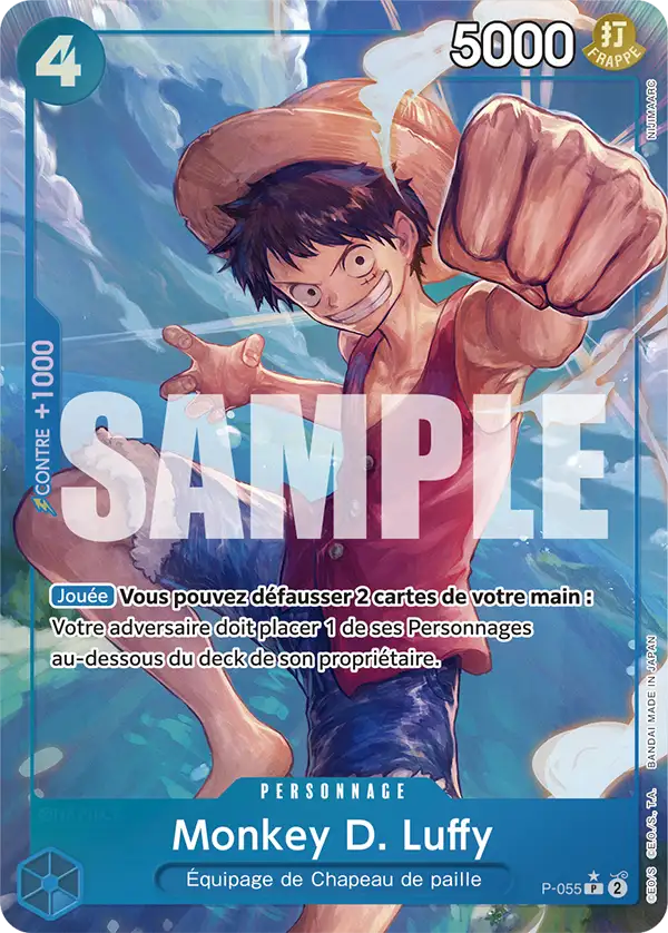 Carte One Piece P-055 Monkey D. Luffy V3 | LorenZone