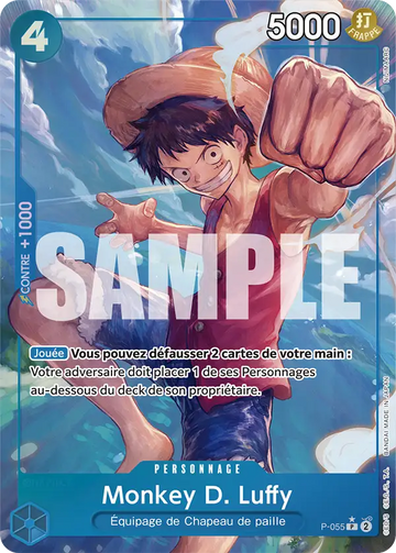 Carte One Piece Monkey D. Luffy P-055 V3 - The Best