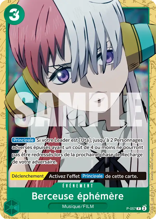 Carte One Piece P-057 Berceuse éphémère | LorenZone