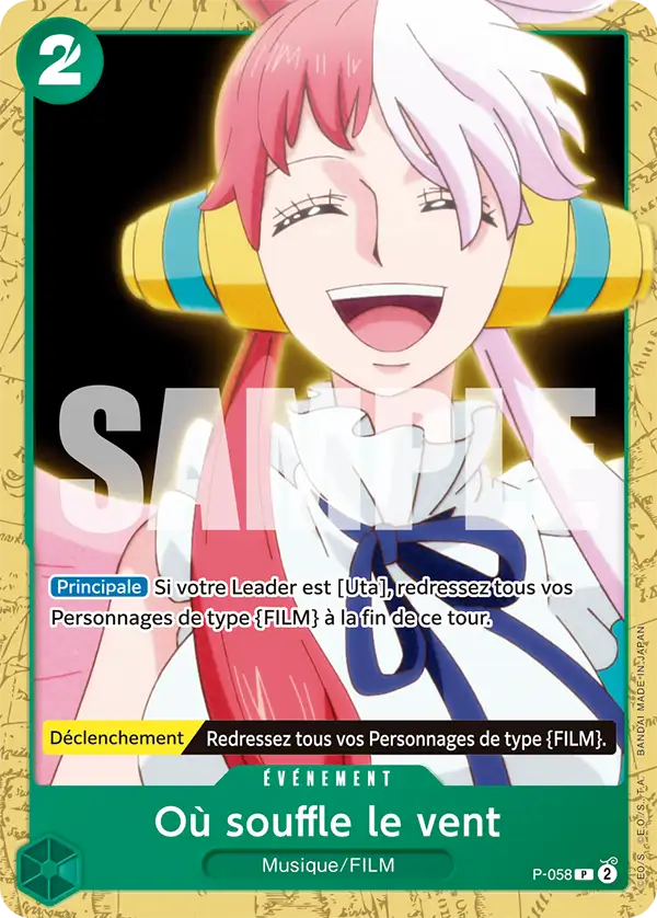 Carte One Piece P-058 Où souffle le vent | LorenZone