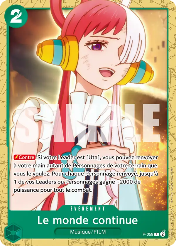 Carte One Piece P-059 Le monde continue | LorenZone