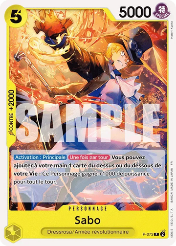 Carte One Piece Sabo P-073 V1 - The Best Vol.2