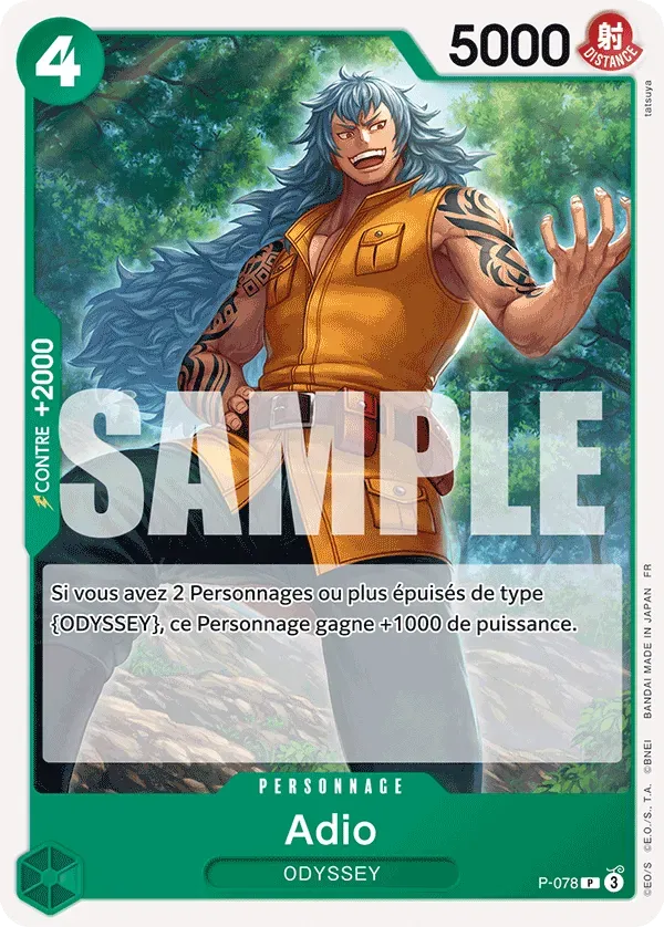 Carte One Piece P-078 Adio V1 | LorenZone