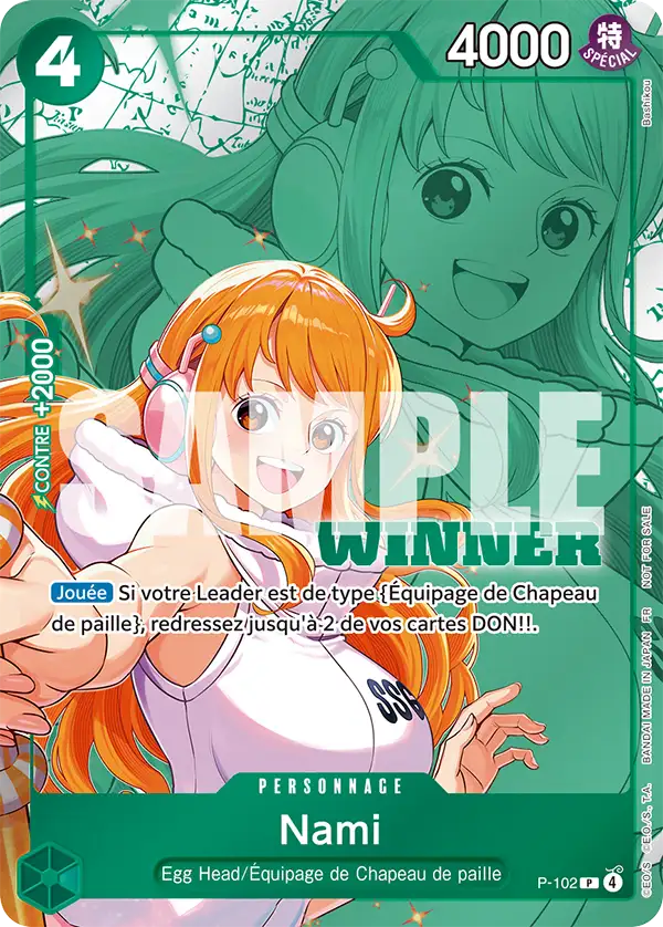 Carte One Piece P-102 Nami V3 | LorenZone