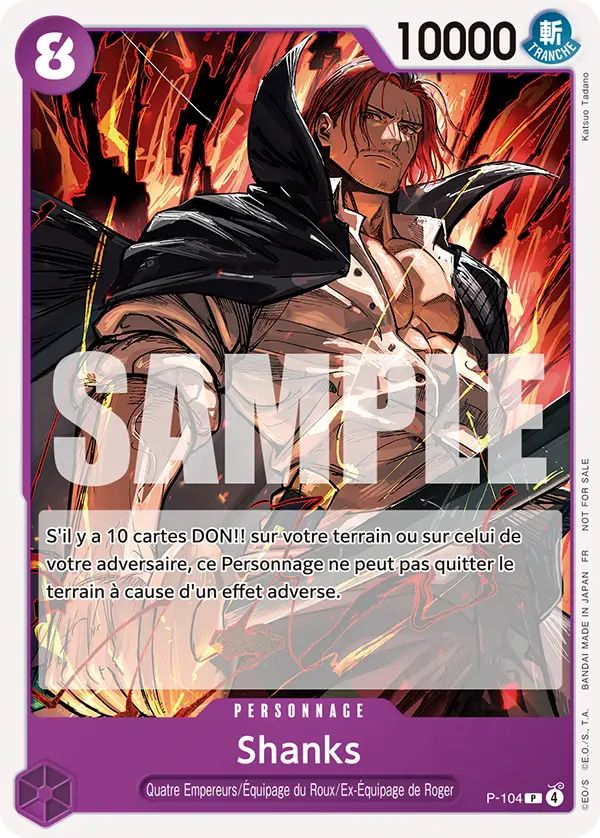 Carte One Piece P-104 Shanks V1 | LorenZone