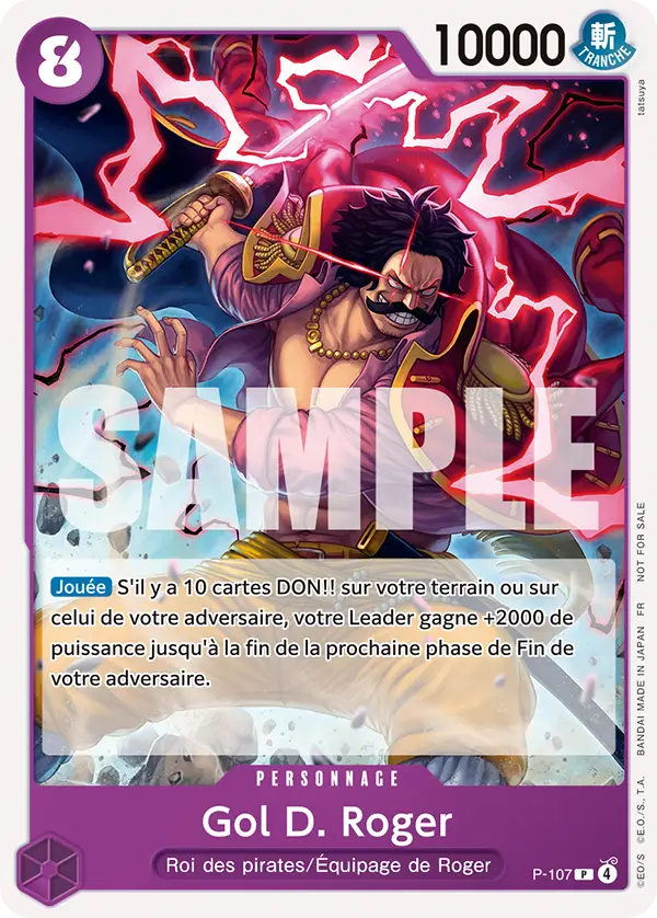 Carte One Piece P-107 Gol D. Roger | LorenZone