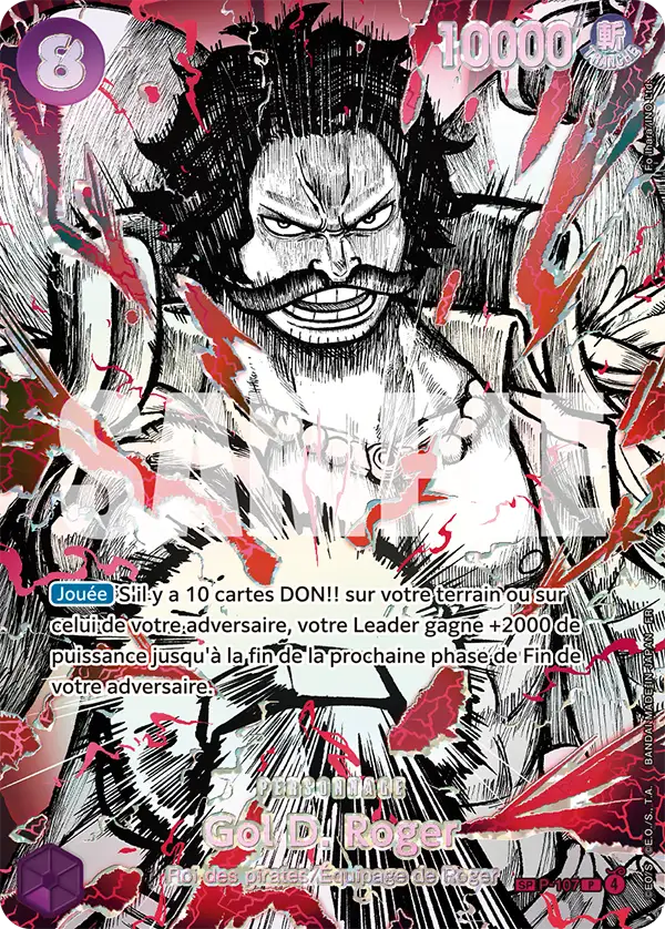 Carte One Piece P-107 Gol D. Roger V2 | LorenZone