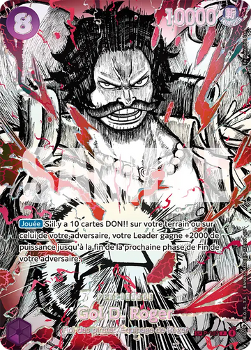 Carte One Piece Gol D. Roger P-107 V2 - Les Guerriers les Plus Puissants au Monde