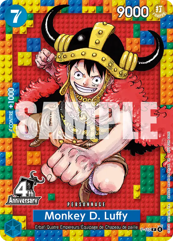 Carte One Piece P-110 Monkey D. Luffy V1 | LorenZone