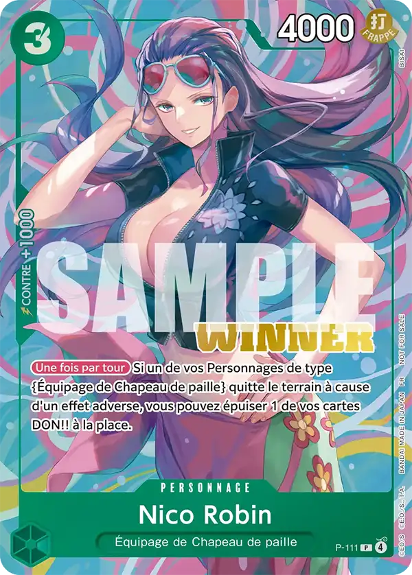 Carte One Piece P-111 Nico Robin V2 | LorenZone