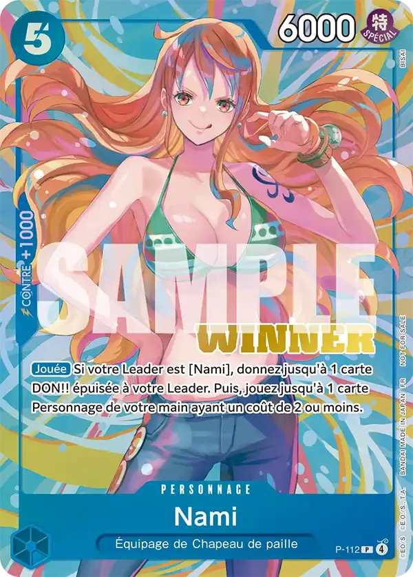 Carte One Piece P-112 Nami V2 | LorenZone