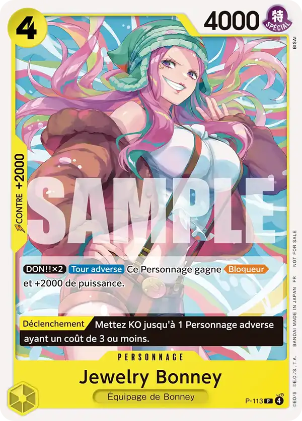 Carte One Piece P-113 Jewelry Bonney V1 | LorenZone