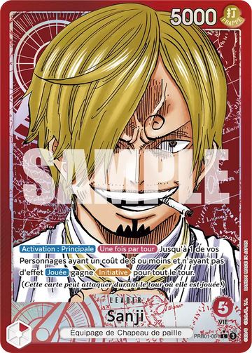 Carte One Piece Sanji PRB01-001 V2 - The Best