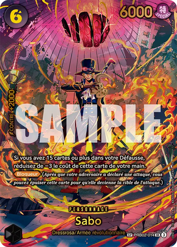Carte One Piece Sabo PRB02-014 - Aventure sur l'Île de Dieu