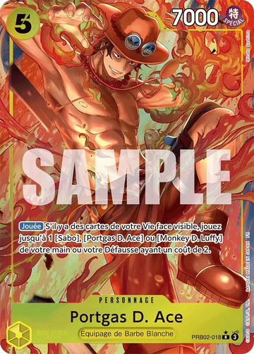 Carte One Piece Portgas D. Ace PRB02-018 V2 - The Best Vol.2