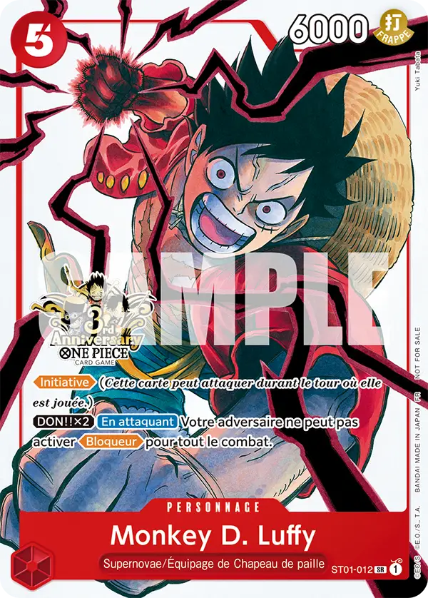 Carte One Piece ST01-012 Monkey D. Luffy V2 | LorenZone