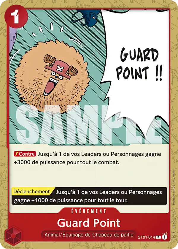 Carte One Piece ST01-014 Guard Point V1 | LorenZone