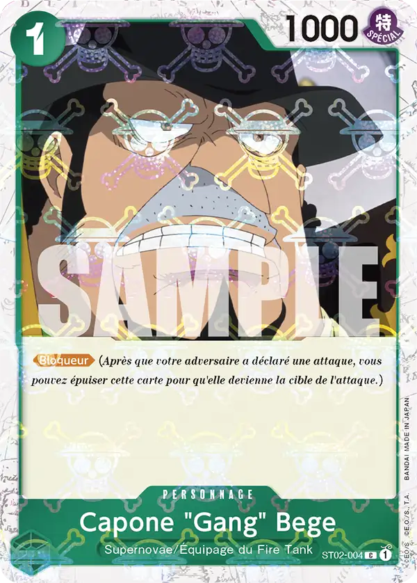 Carte One Piece ST02-004 Capone "Gang" Bege V2 | LorenZone