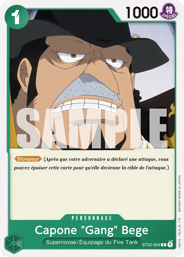 Carte One Piece ST02-004 Capone "Gang" Bege V1 | LorenZone