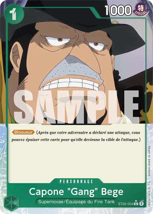 Carte One Piece ST02-004 Capone "Gang" Bege V3 | LorenZone
