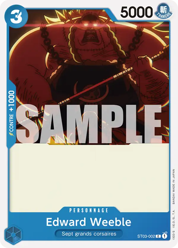 Carte One Piece ST03-002 Edward Weeble | LorenZone