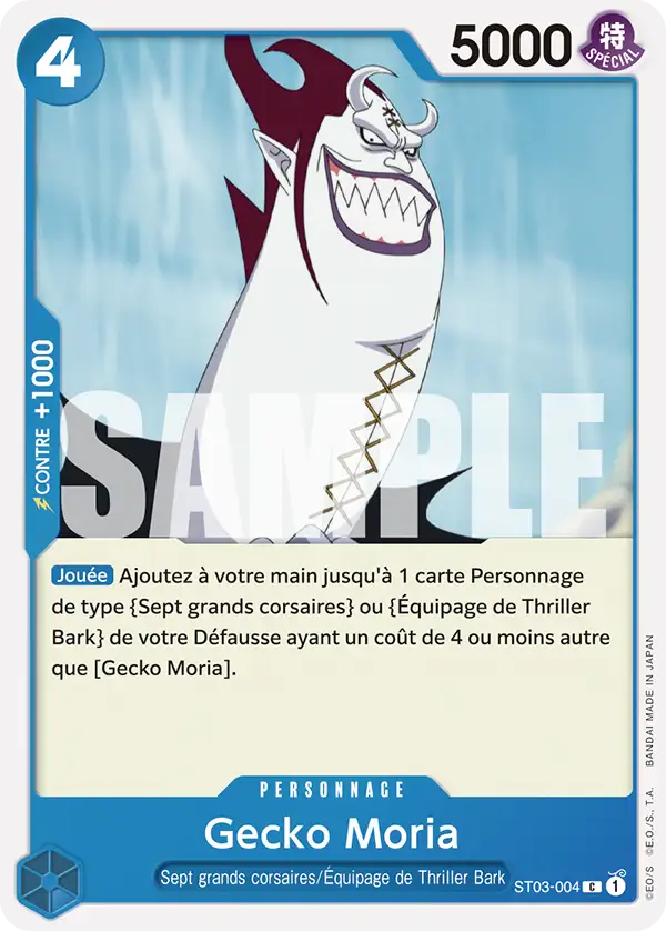Carte One Piece ST03-004 Gecko Moria | LorenZone