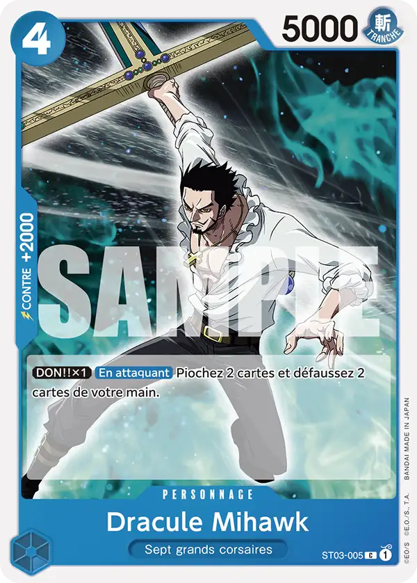 Carte One Piece ST03-005 Dracule Mihawk | LorenZone