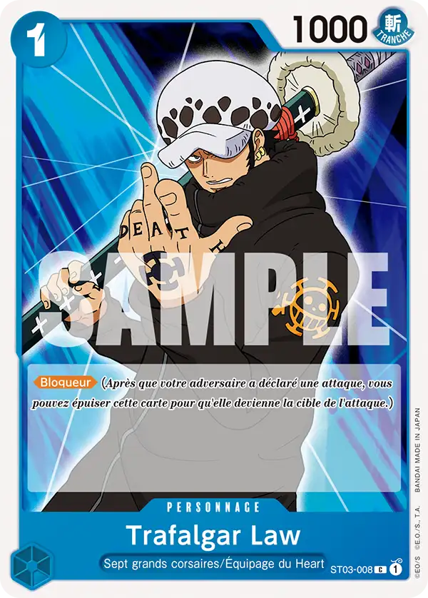 Carte One Piece ST03-008 Trafalgar Law | LorenZone
