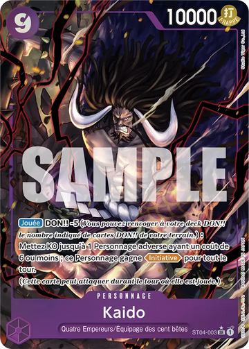 Carte One Piece Kaido ST04-003 V2 - The Best
