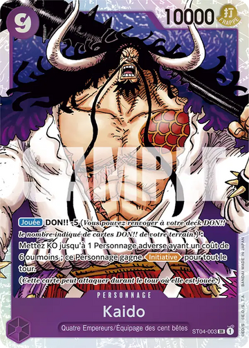 Carte One Piece Kaido ST04-003 V1 - The Best