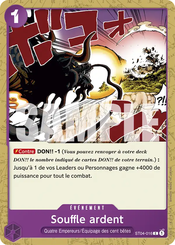 Carte One Piece ST04-016 Souffle ardent V1 | LorenZone