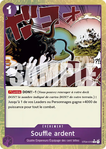 Carte One Piece Souffle ardent ST04-016 V3 - The Best