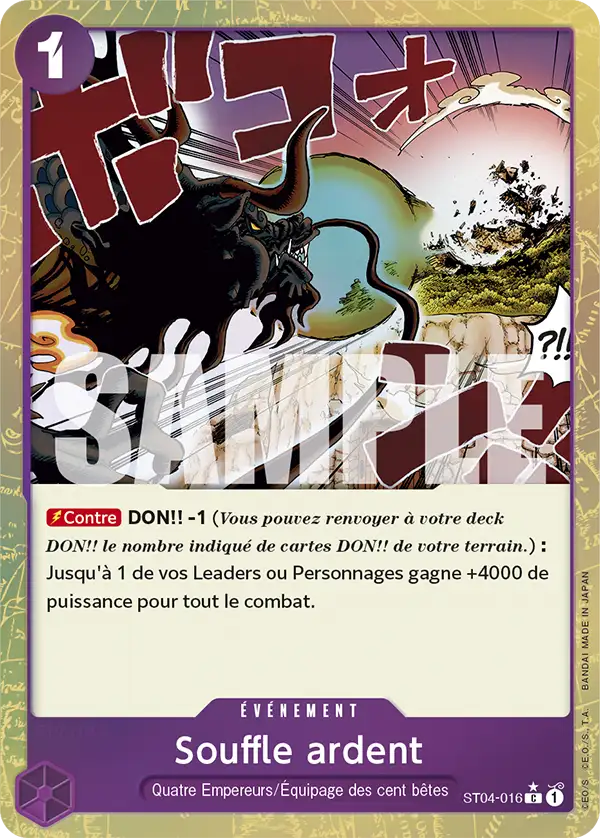 Carte One Piece ST04-016 Souffle ardent V3 | LorenZone