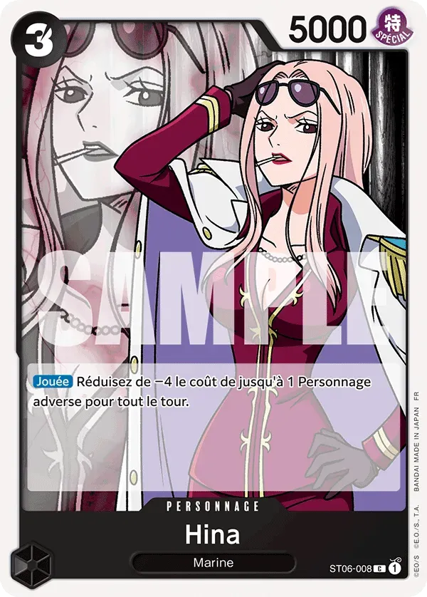 Carte One Piece ST06-008 Hina V1 | LorenZone
