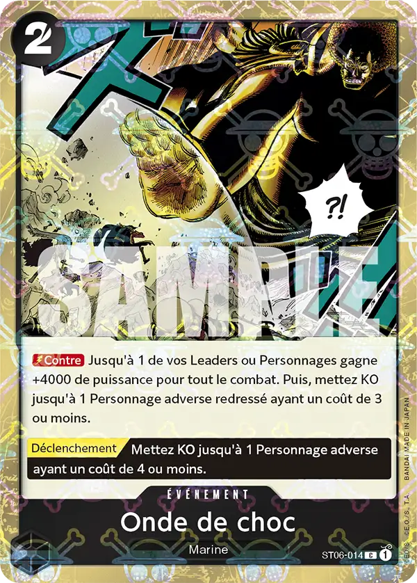 Carte One Piece ST06-014 Onde de choc V2 | LorenZone