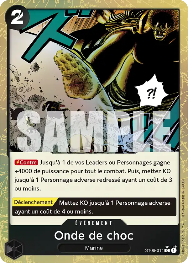 Carte One Piece ST06-014 Onde de choc V3 | LorenZone