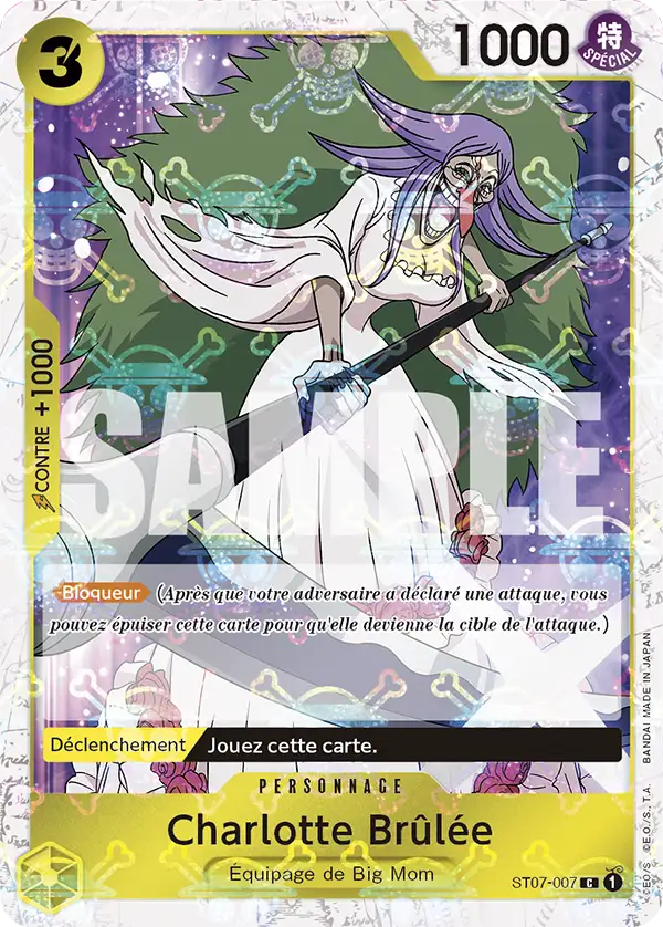 Carte One Piece ST07-007 Charlotte Brûlée V2 | LorenZone