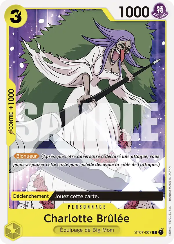 Carte One Piece ST07-007 Charlotte Brûlée V1 | LorenZone