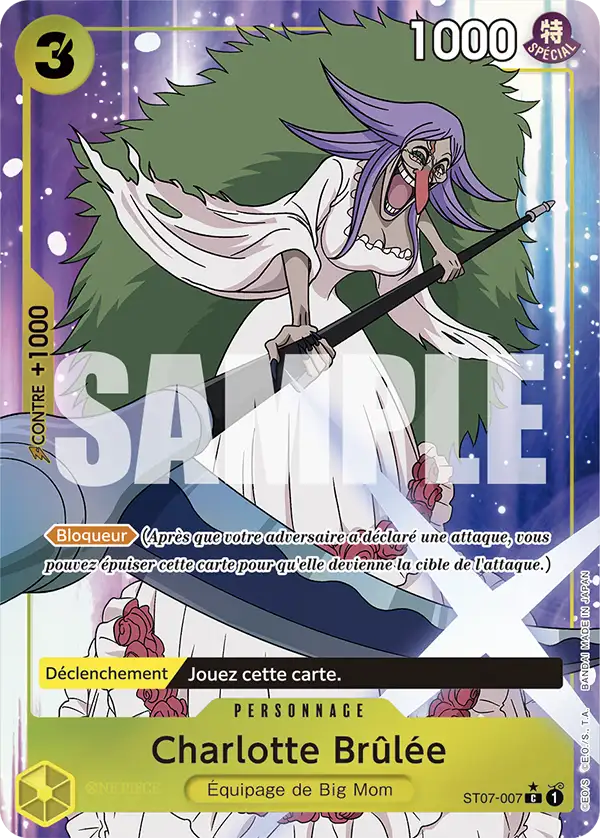 Carte One Piece ST07-007 Charlotte Brûlée V3 | LorenZone