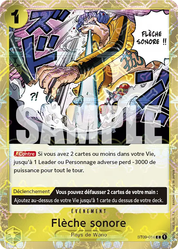 Carte One Piece ST09-014 Flèche sonore V2 | LorenZone