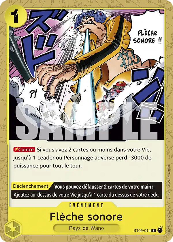 Carte One Piece ST09-014 Flèche sonore V1 | LorenZone