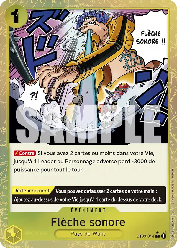 Carte One Piece ST09-014 Flèche sonore V3 | LorenZone