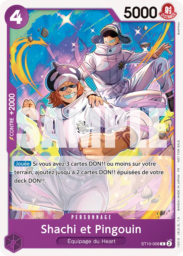 Carte One Piece ST10-008 Shachi et Pingouin V2 | LorenZone