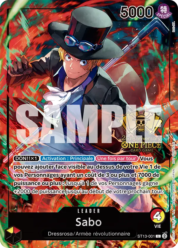 Carte One Piece ST13-001 Sabo | LorenZone