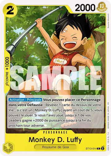 Carte One Piece Monkey D. Luffy ST13-014 V1 - The Best Vol.2