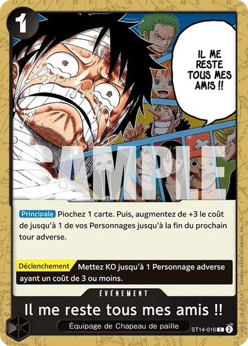 Carte One Piece Il me reste tous mes amis !! ST14-016 V1 - The Best Vol.2