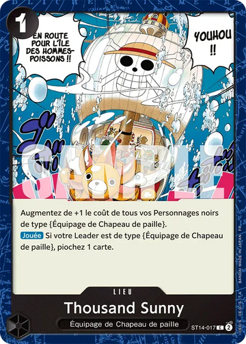 Carte One Piece Thousand Sunny ST14-017 V1 - The Best Vol.2